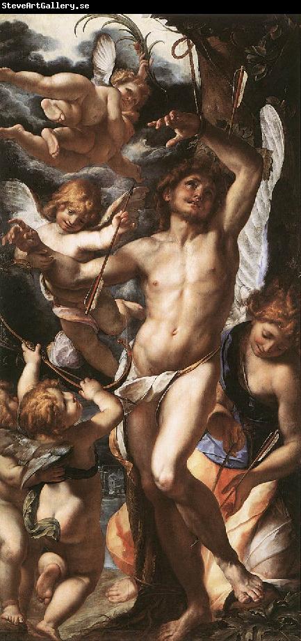 PROCACCINI, Giulio Cesare St Sebastian Tended by Angels af